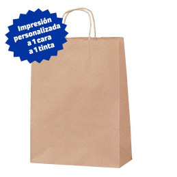 Bolsa kraft 22+11x32