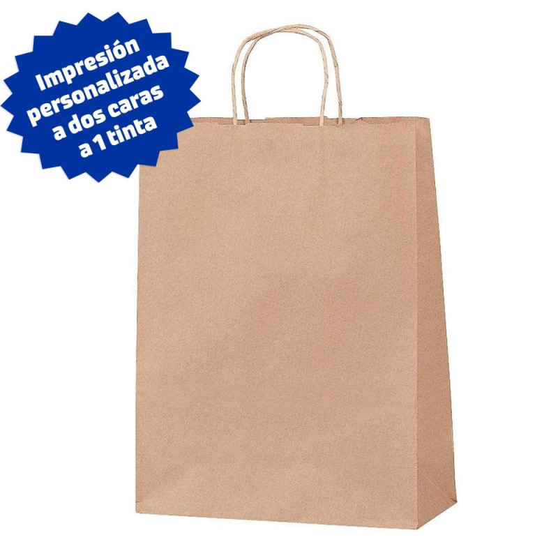 Bolsa kraft 22+11x32
