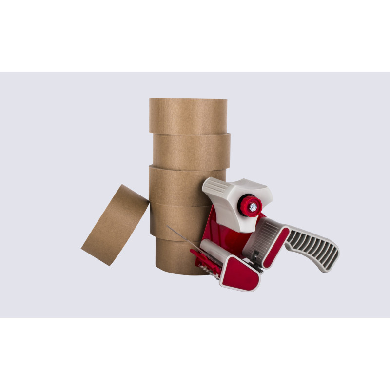 Kit de 6 rollos de papel +precintadora