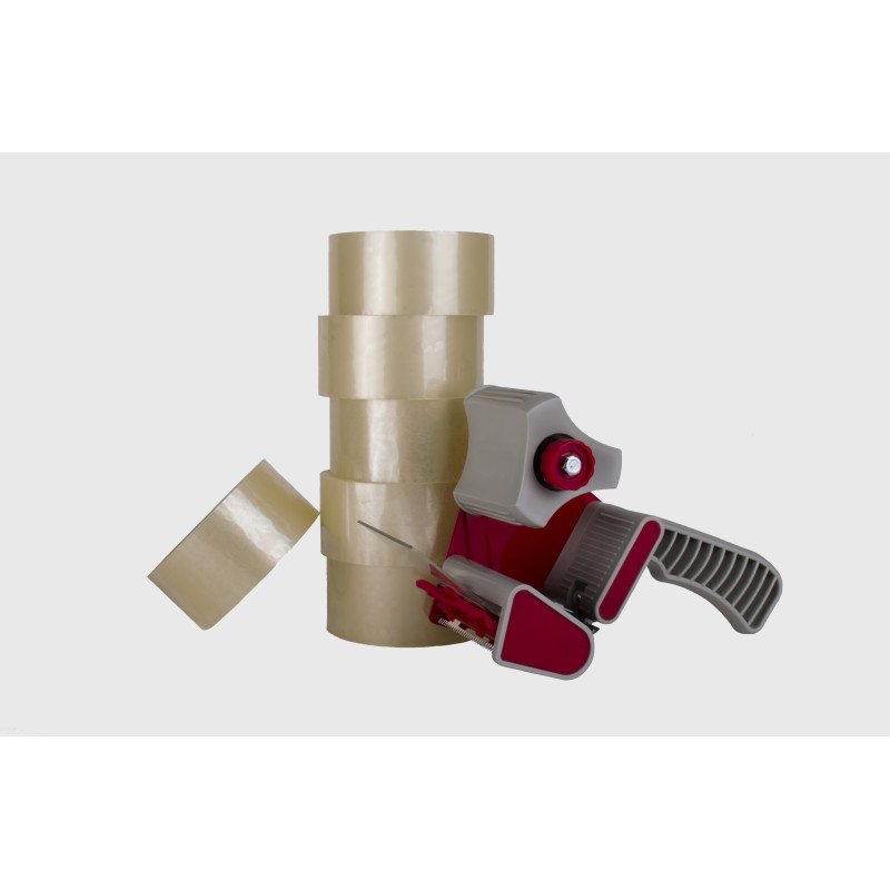 Kit de 36 PVC transparente +precintadora
